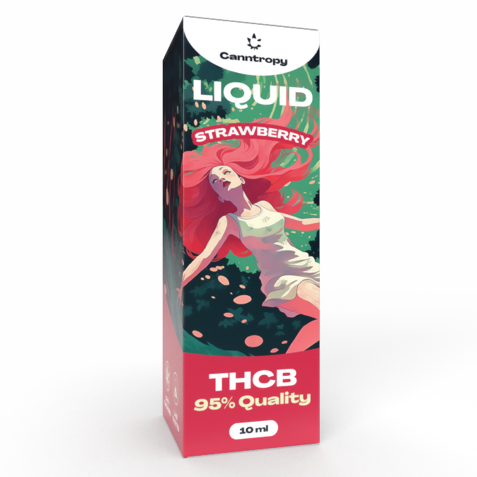 Canntropy THCB Liquid Strawberry, THCB 95% kakovosti, 10ml