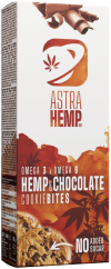 Astra Hemp Cookie Bites Konope a čokoláda – kartón (12 krabíc)