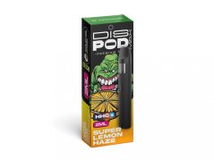 Czech CBD HHC Vape Pen disPOD Super Lemon Haze 2000 მგ, 2 მლ