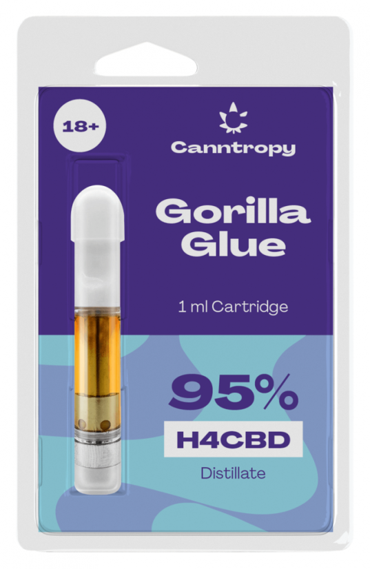 Canntropy H4CBD カートリッジ ゴリラ接着剤、95% H4CBD、1 ml
