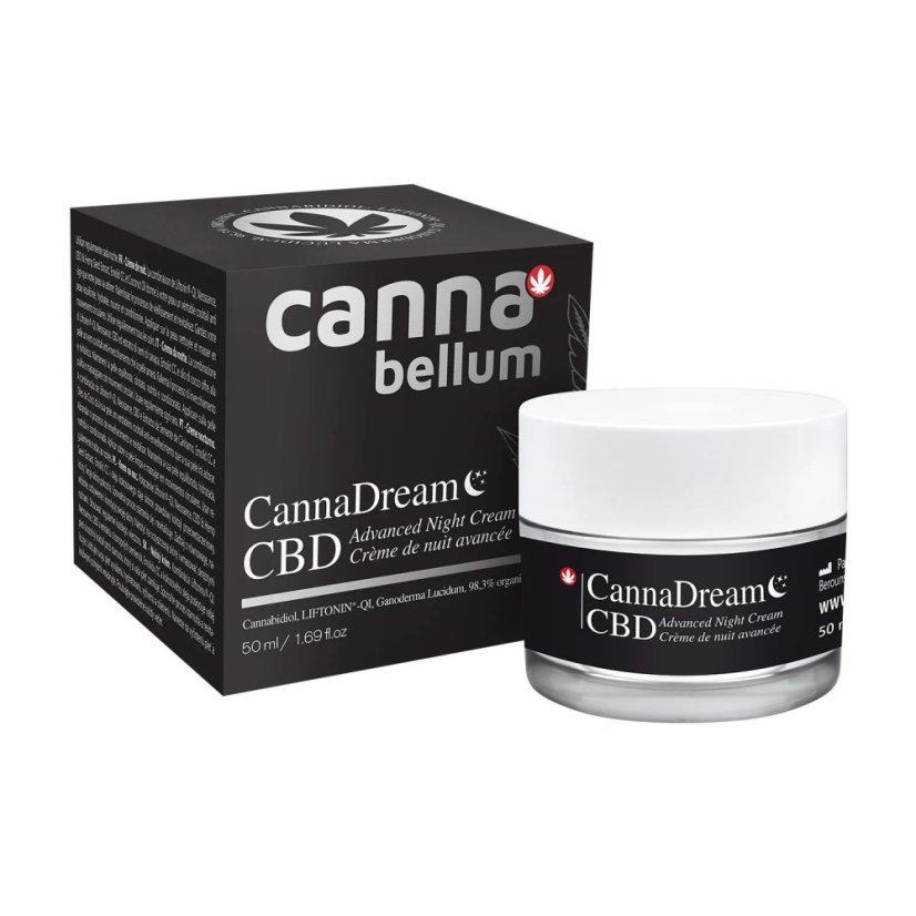 Cannabellum Kem dưỡng ban đêm cao cấp CBD CannaDream, 50 ml - Gói 10 miếng