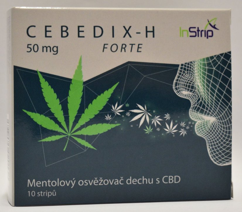 CEBEDIX-H FORTE Menthol pustefrisker med CBD 5mg x 10stk, 50mg
