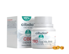 Cibdol Cápsulas de gel 15% CBD, 1500 mg CBD, 60 cápsulas