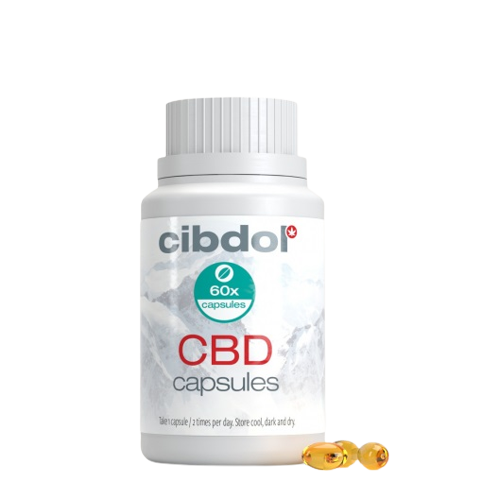 Cibdol Gelinės kapsulės 30% CBD, 3000 mg CBD, 60 kapsulių