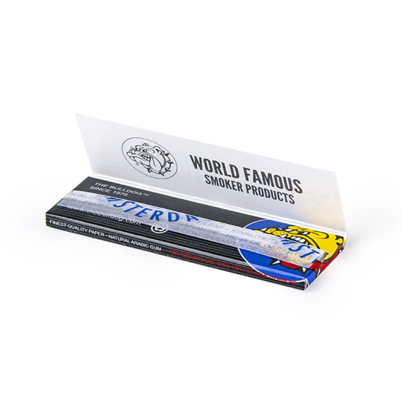 The Bulldog Black Small Rolling Papers 1/4 (25 unidades / display)