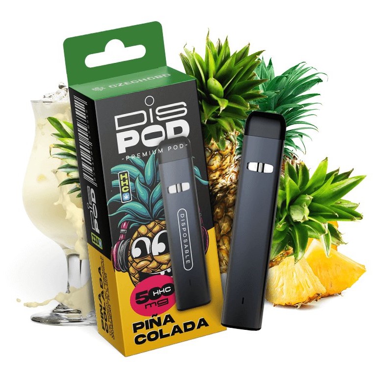 Czech CBD HHC Vape Pen disPOD Pinacolada 500 mg, 0,5 ml