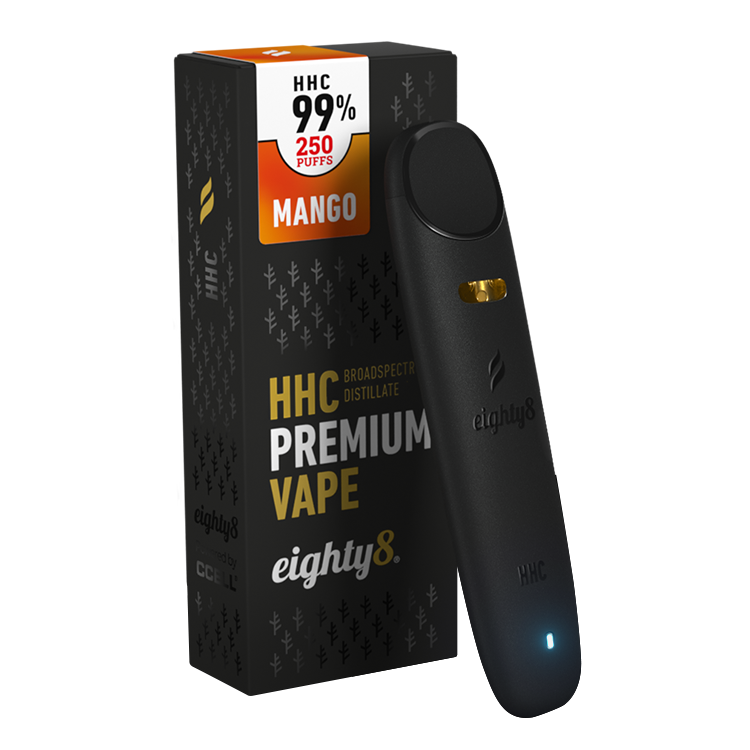 Eighty8 HHC · Vape Mango, 99% HHC, 0,5 ml