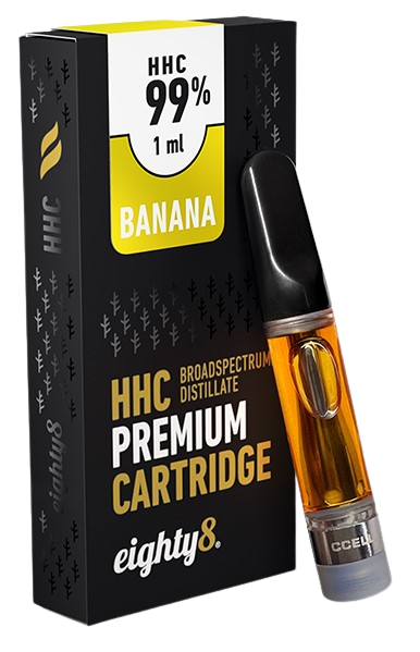 Eighty8 HHC> Kārtridžs Banāns - 99% HHC, 1 ml