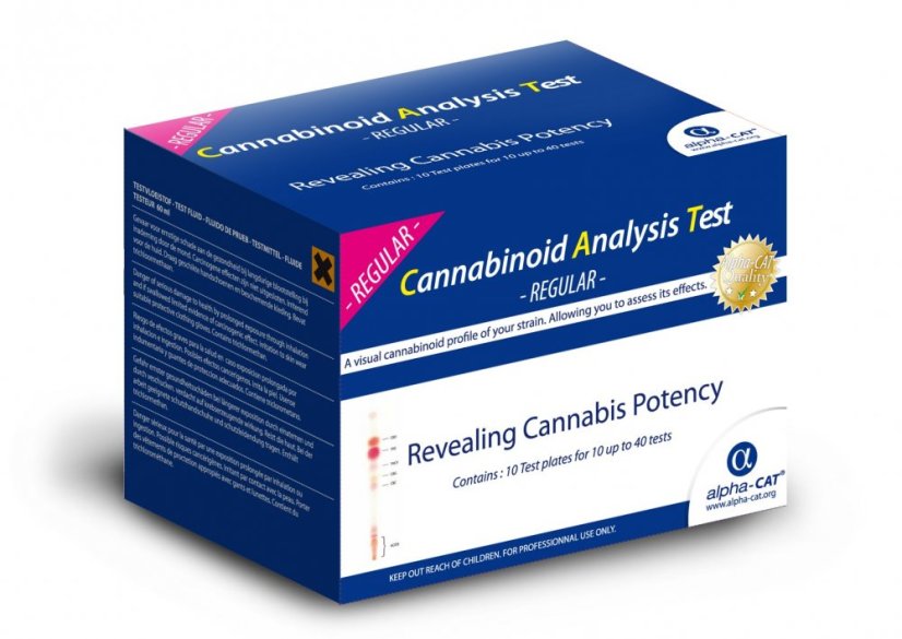 Alpha-CAT Standard Test Kit för cannabinoidinnehåll (40 tester)