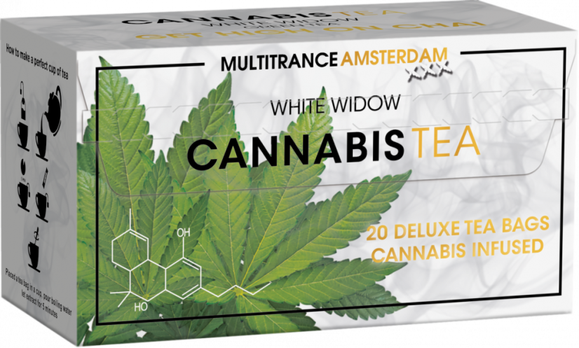 Kannabis White Widow Green Tea (Kaxxa ta' 20 borża tat-te) - Kartuna (10 kaxxi)