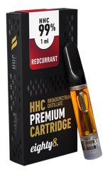 Eighty8 HHC kārtridžs Sarkanās jāņogas - 99% HHC, 1 ml