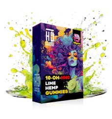 Heavens Haze 10-OH-HHC Gummies Lime Canepa, 10 buc