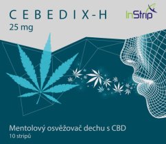 CEBEDIX-H Μενθόλη αποσμητικό αναπνοής με CBD 2,5 mg x 10 τμχ, 25 mg