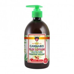 Palacio CANNABIS Massage Gel Varm med pumpe, 500 ml