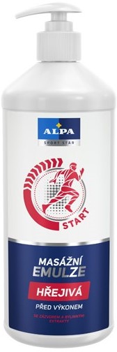 Alpa Warming emulsion – Масажна емулсия с джинджифил и билкови екстракти 1 л, 6 бр.