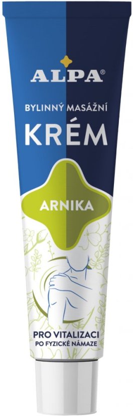 Crema de masaje a base de hierbas Alpa Arnica 40 g, paquete de 10 piezas
