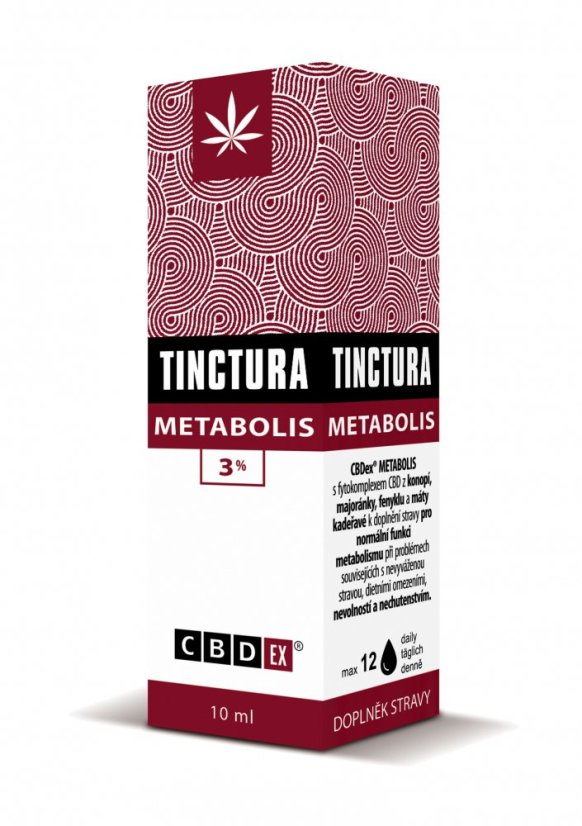 CBDex Tinktūra Metabolis 3% 10ml