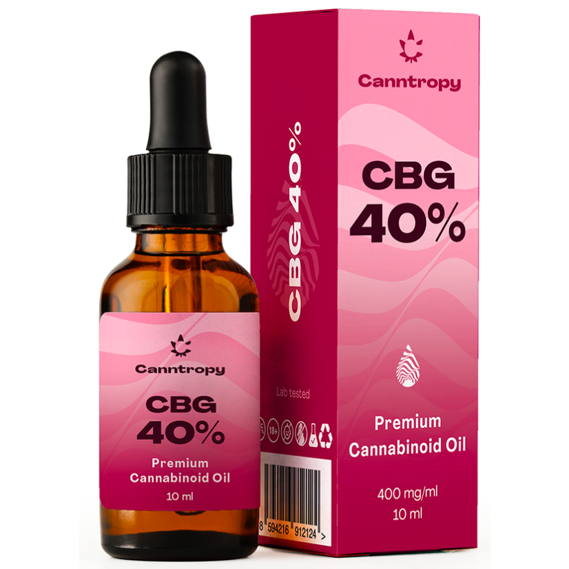 Canntropy Olio di cannabinoidi premium CBG - 40%, 4000 mg, 10 ml