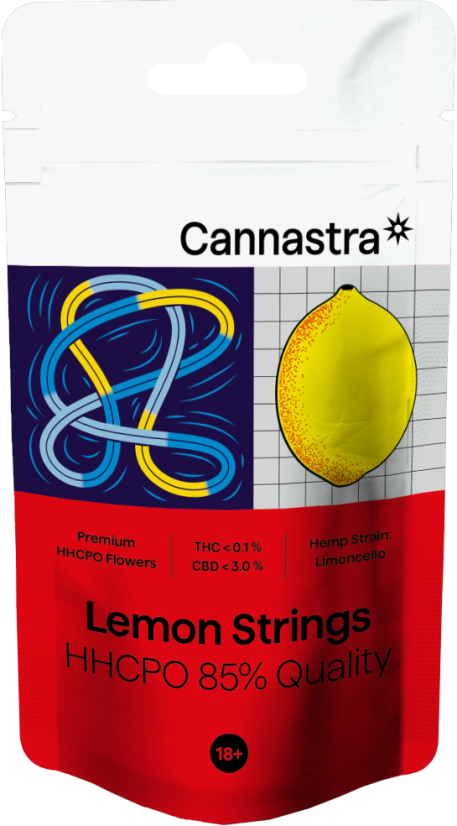 Cannastra Flower Lemon Strings HHCPO, kwalità HHCPO 85%, 1g - 100g