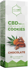 Cookies Mimlijin bil-Krema taċ-Ċikkulata MediCBD (90 mg) - Kartuna (18-il pakkett)