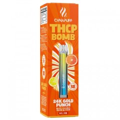 CanaPuff BOMB 24K Gold Punch 0,8 g THCp - Bút vape dùng một lần, 2 ml