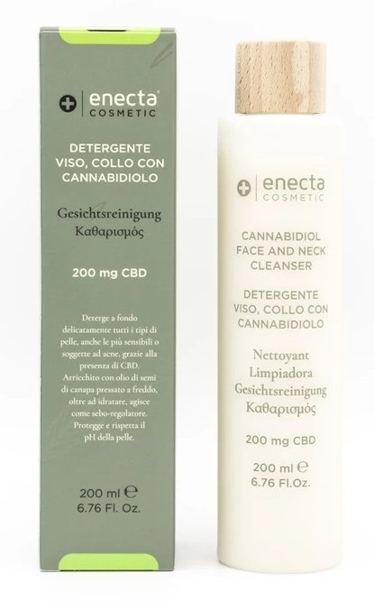 Enecta CBD Sữa rửa mặt và cổ 200 ml, 200 mg CBD