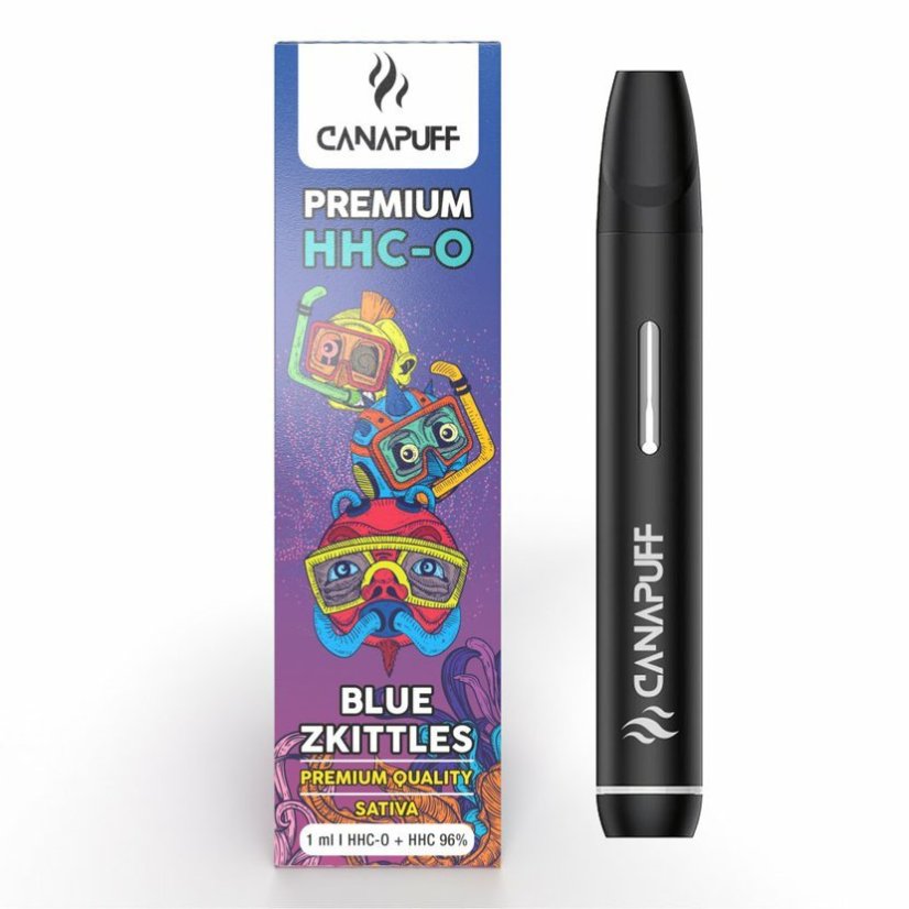 CanaPuff Blauwe Zkittles 96% HHC-O - Wegwerpbaar, 1 ml