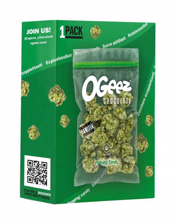 OGeez® 1 confezione di caramelle popping, 35 grammi
