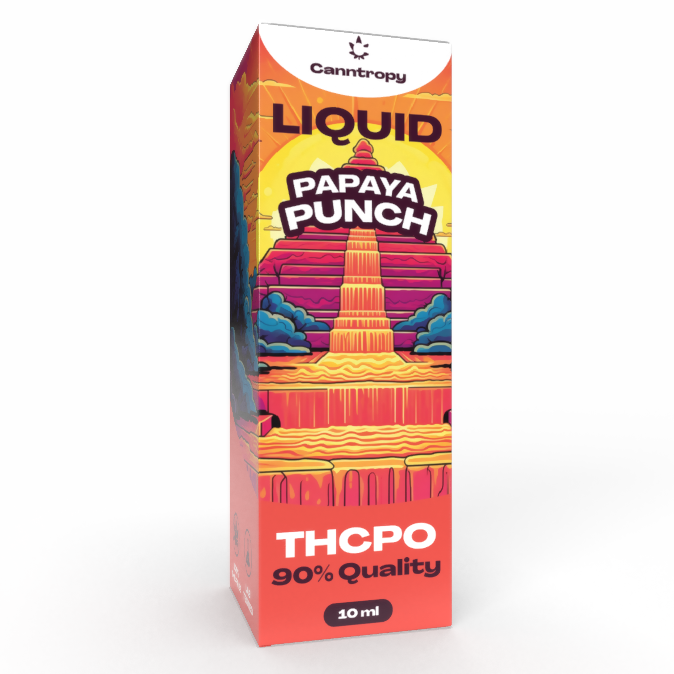 Canntropy THCPO Papaya Liquida Punch, qualità THCPO 90%, 10ml