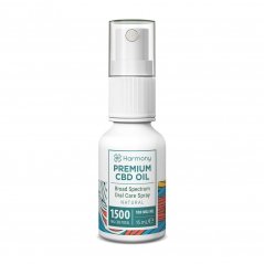 Harmony CBD Spray Oral Care 1500 mg, 15 ml, Natural