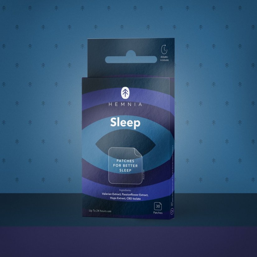 Hemnia Sleep - Επιθέματα για τη βελτίωση της ποιότητας του ύπνου, 30 τεμ