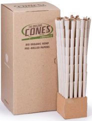 The Original Cones, Шишарки Био Органичен Коноп King Size De Luxe Bulk Box 800 бр.
