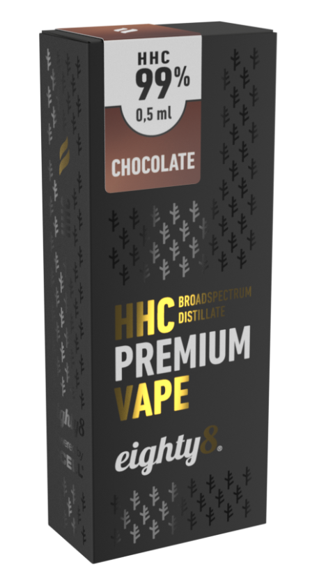 Eighty8 HHC Vape Šokolāde, 99 % HHC, 0,5 Jr