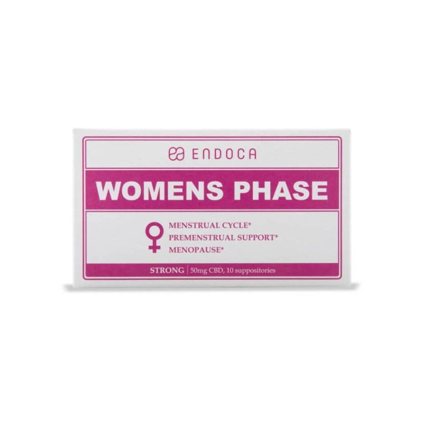 Endoca Supositorios Fase de mujer 500 mg CBD, 10 piezas