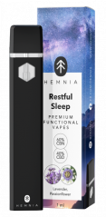 Hemnia Premium Functional Vape Pen Restful Sleep – 40 % CBD, 60 % CBN, Lavendel, Passionsblume, (1 ml)