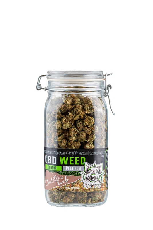 Euphoria CBD Weed Glass Greedy Pig, 100 g