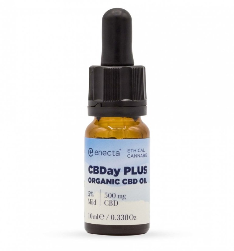 *Enecta CBDay Plus Ulei CBD cu spectru complet ușor 5%, 500 mg, 10 ml