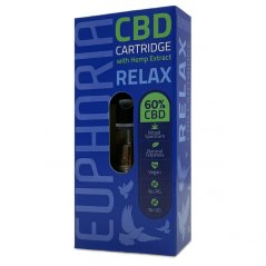 Euphoria Cartouche CBD Relax 300 mg, 0,5 ml