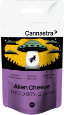 Cannastra Fromage Alien Fleur THCJD, qualité THCJD 90%, 1g - 100 g