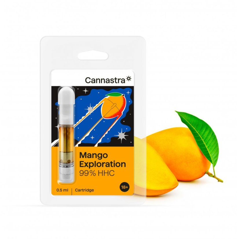 Cannastra HHC kasetė Mango tyrinėjimas, 99%, 0,5ml