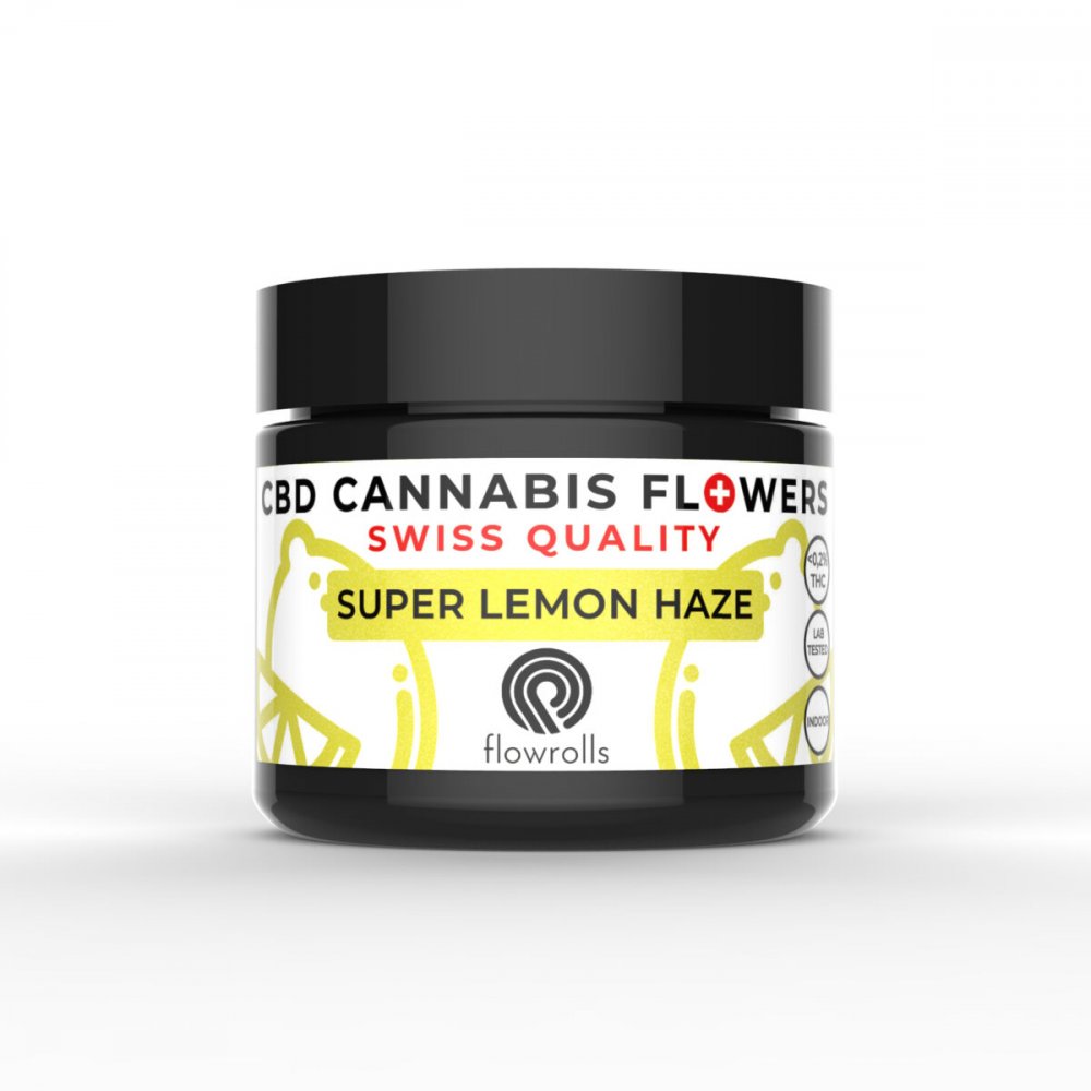 Flowrolls CBD フラワー スーパー レモンヘイズ インドア 1g - 5g