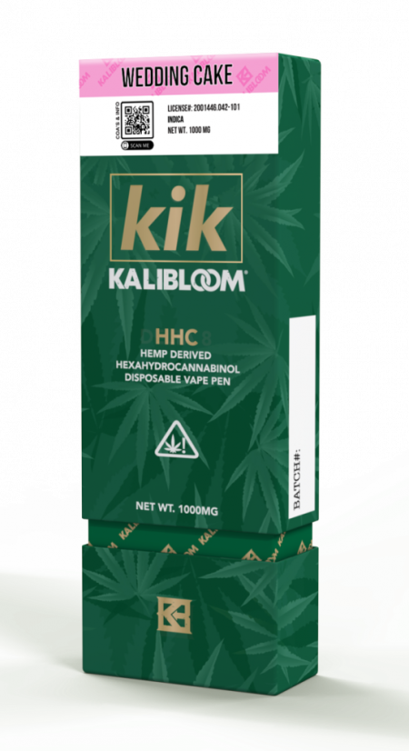 Kalibloom HHC Vape Pildspalva Kāzu torte 90 %, 1000 mg HHC, 1 Jr