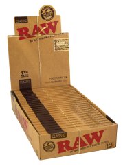 Papel corto RAW sin blanquear tamaño 1¼ - 24 piezas en una caja