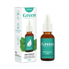 Green Pharmaceutics Tintura de menta CBD – 5%, 1500 mg, 30 ml
