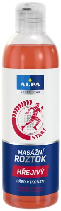 Alpa SportStart massage solution warming 250 ml, 12 pcs pack