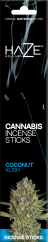 Haze Cannabis Incenso Sticks Coconut Kush - Caixa (6 pacotes)