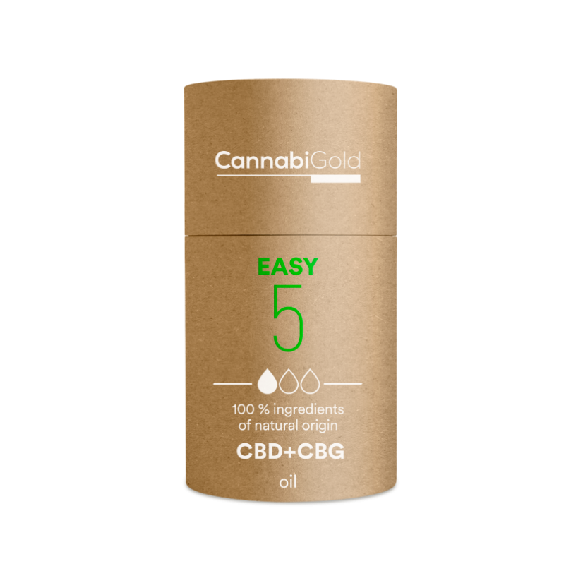 CannabiGold Óleo Fácil 5% (4,5% CBD, 0,5% CBG), 600 mg, 12 ml