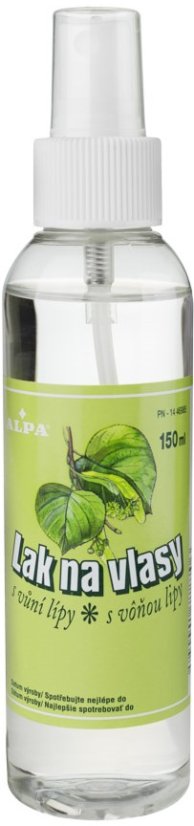 Alpa Hairspray com fragrância de tília 150 ml, embalagem de 10 unidades