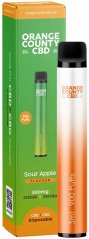 Orange County CBD Vape Pen Sour Apple, 250 mg CBD + 250 mg CBG, 3 ml