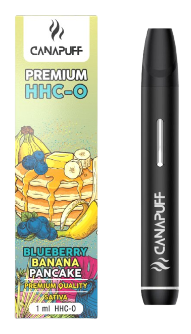 CanaPuff Blueberry Banana Pancake 96% HHC-O - Jednorazovka, 1 ml